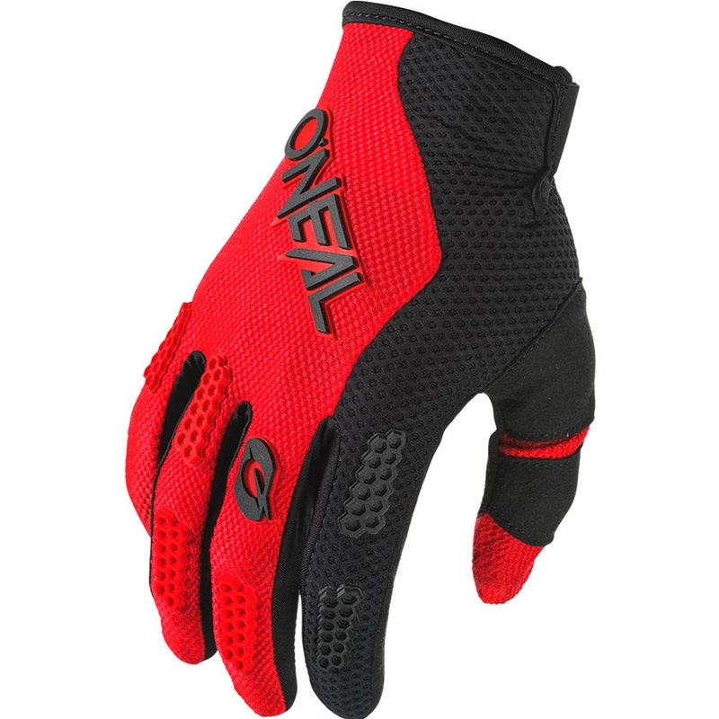 Детски мотокрос ръкавици O'Neal Element Racewear, черно-червени