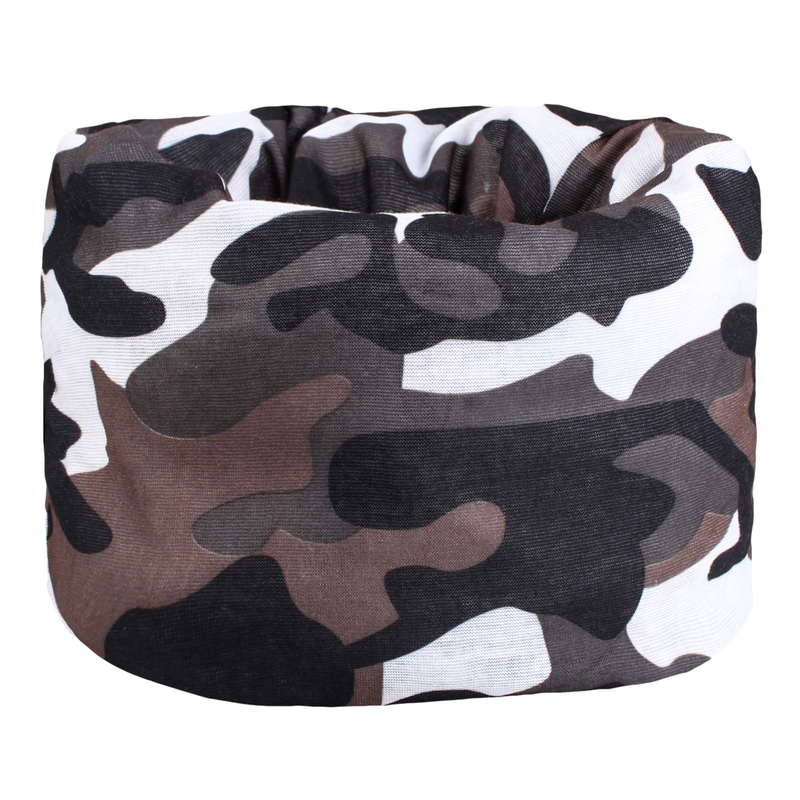 Многофункционален шал за мотоциклет RSA Camo сив