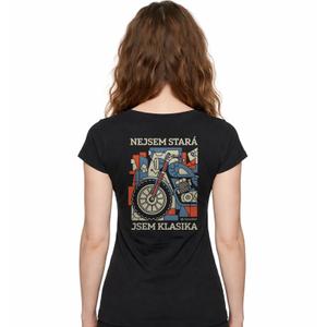 Дамска тениска Nanosilver I AM A CLASSIC черна