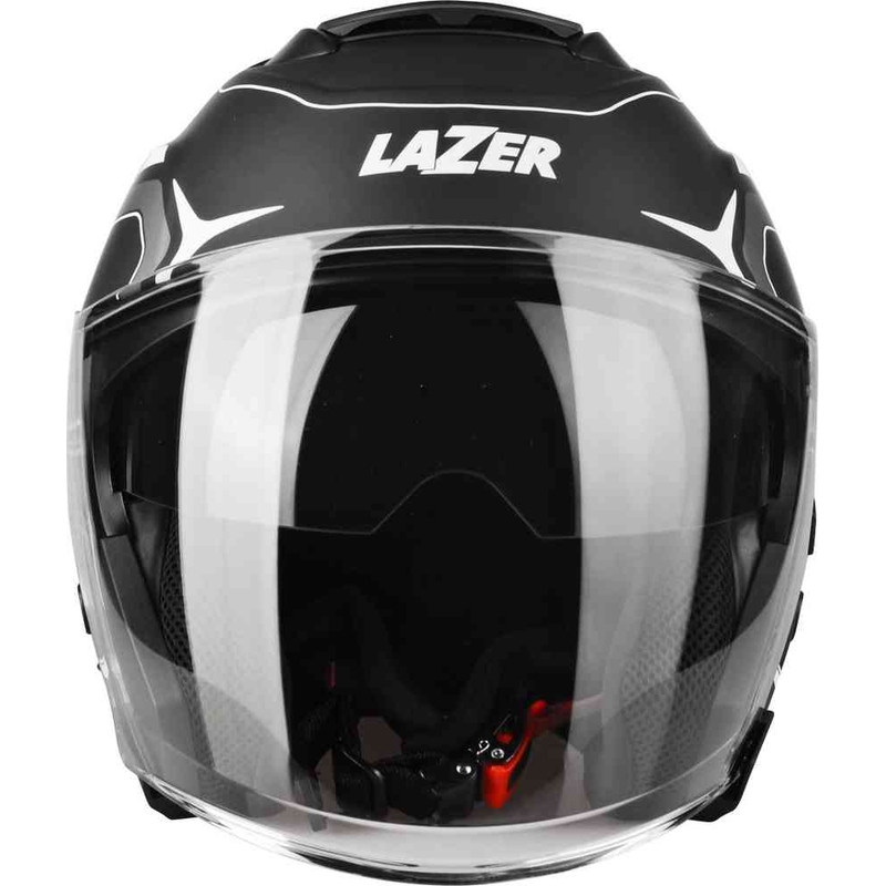 Отворена мотоциклетна каска Lazer Tango Hexa черно-бяла