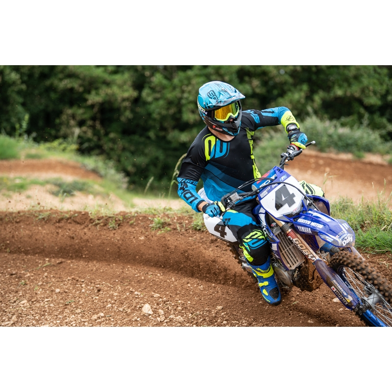 Motokrosový dres Shot DEVO Ultimate modro-fluo žlutý výprodej