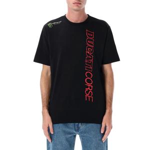 Тениска Ducati Corse Monster Energy с лого, черна