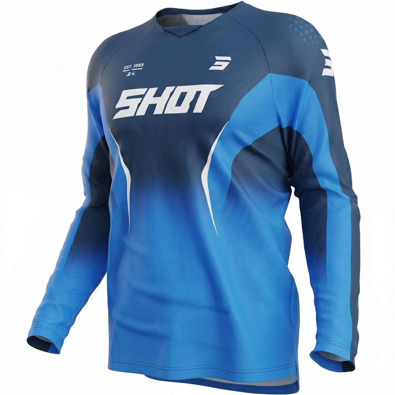 Мотокрос фланелка Shot Draw Clash синя