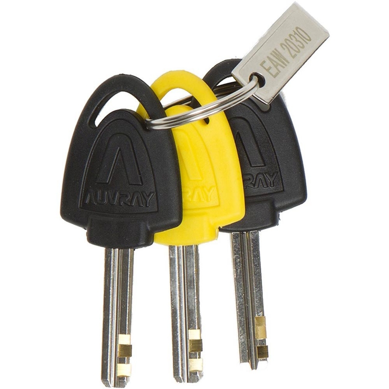 Заключване на спирачния диск Auvray B-Lock 10 Alarm 120 dB жълто