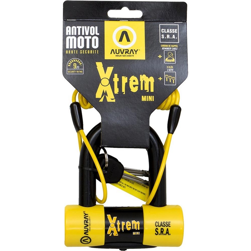 Auvray XTREM Mini заключващ диск за спирачки 16 мм жълт