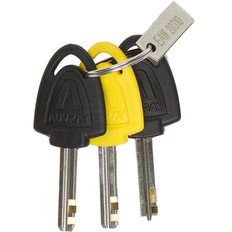 Заключване на спирачни дискове Auvray B-Lock 14 с аларма, стомана сребриста