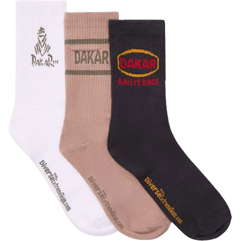 Комплект чорапи DAKAR Athlan 3Pack II, сиво-бели