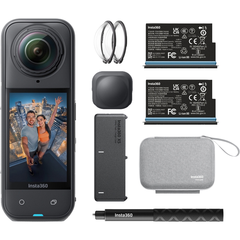 Insta360 X5 Essentials Комплект Екшън камера Черен