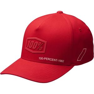 Шапка 100% Shadow Flexfit червена