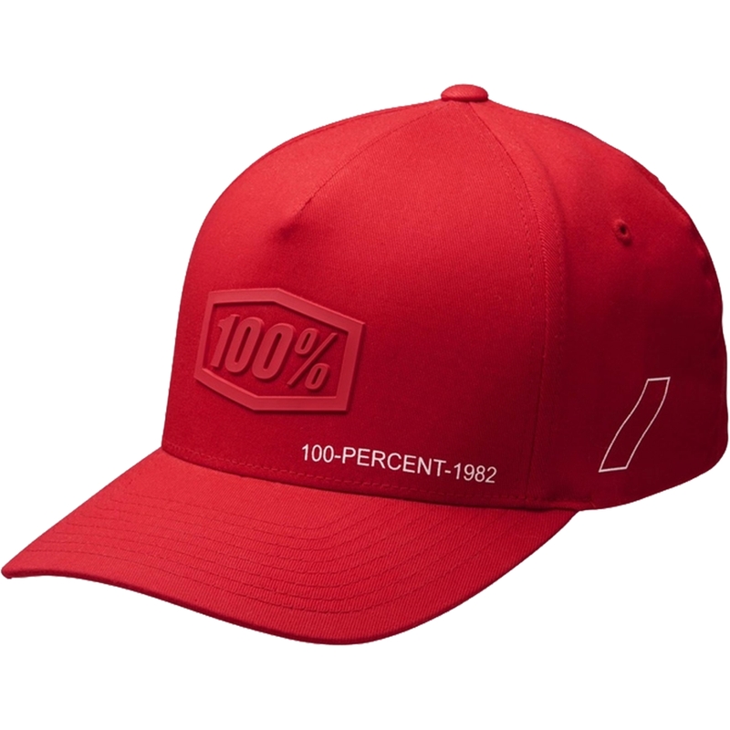 Шапка 100% Shadow Flexfit червена