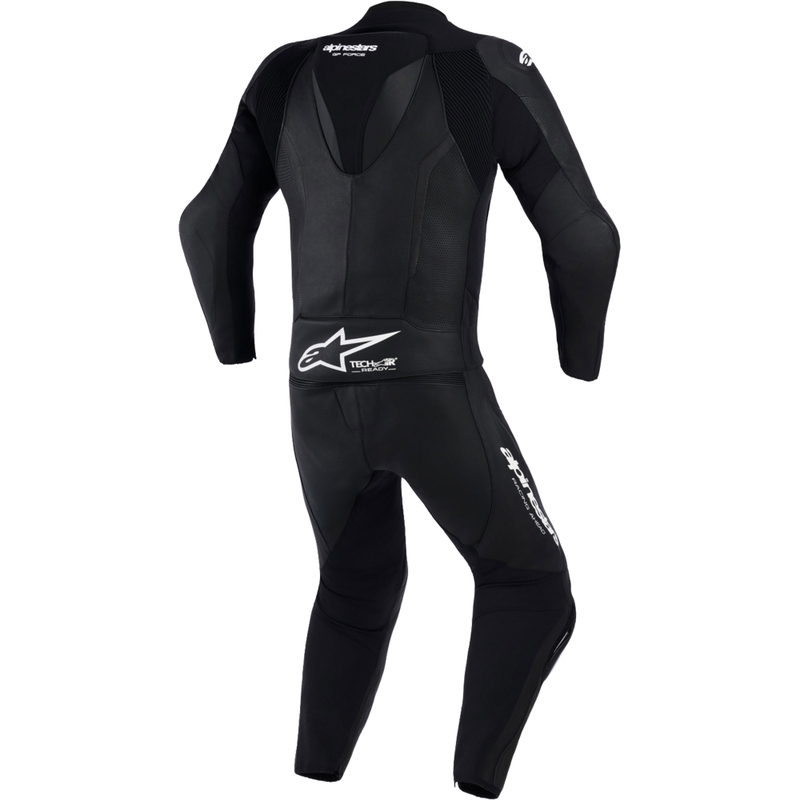 Кожен костюм Alpinestars GP Force V2 от две части, черно-бял