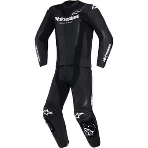 Кожен костюм Alpinestars GP Force V2 от две части, черно-бял