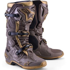 Мотоциклетни ботуши Alpinestars TECH 10 Limited Edition AIR GOLD, кафяво-златисти