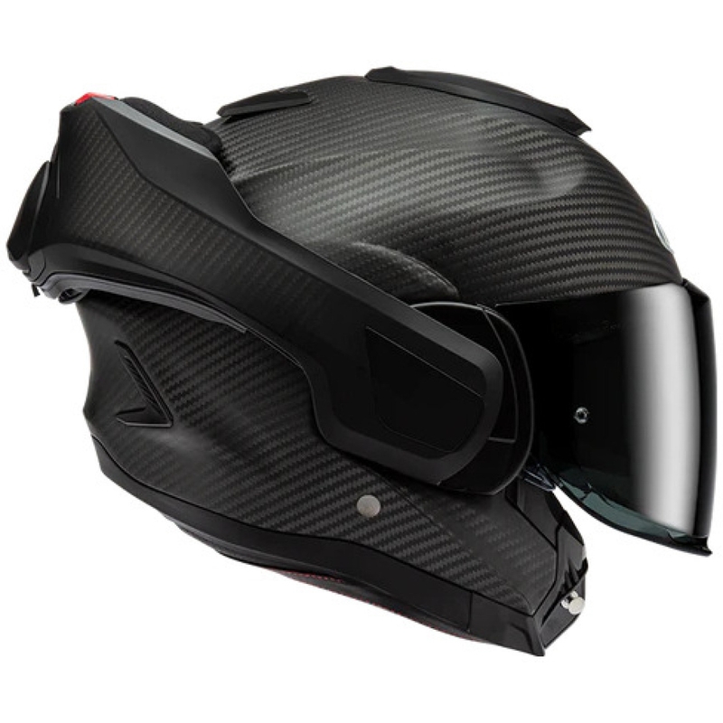 Мото каска HJC F100 CARBON, матово черна