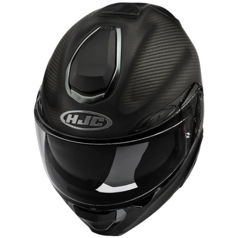 Мото каска HJC RPHA 91 CARBON, с отваряща се врата, черна, матова