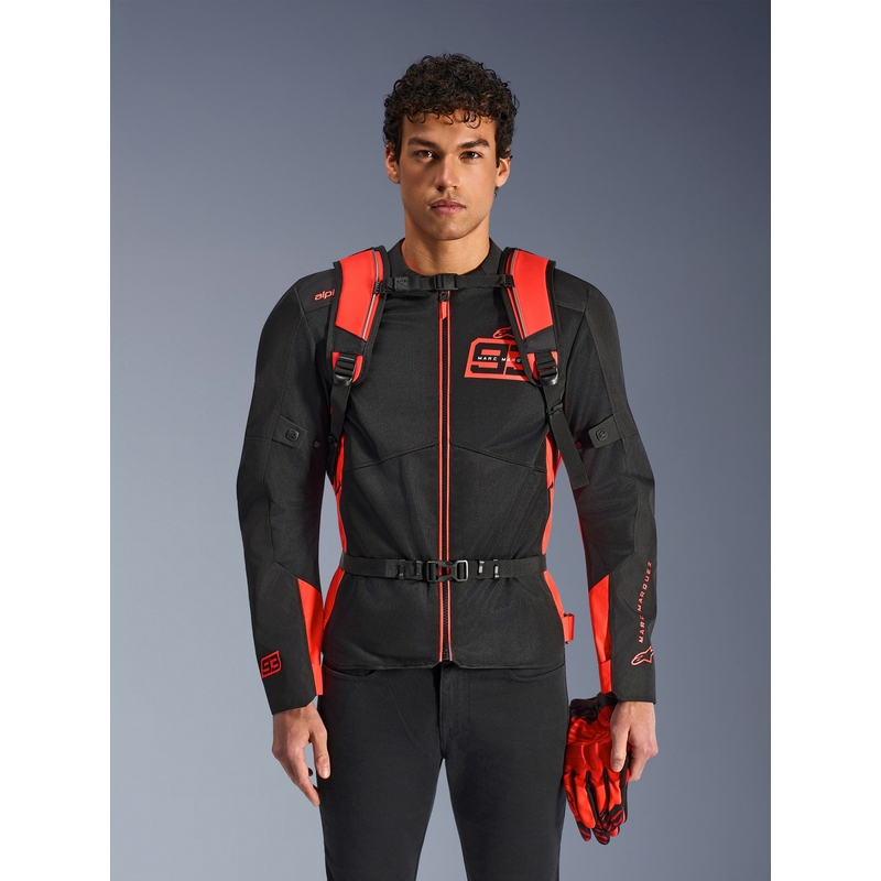 Раница Alpinestars AMP-3 MM93, червена, флуоресцентно-червена, 17 л