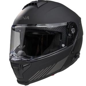 Мото каска с повдигаща се конструкция и слушалки SENA Specter, матово черна