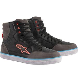 Водоустойчиви мотоциклетни ботуши Alpinestars J-6 черно-антрацитно-светлосиньо