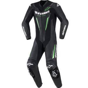 Alpinestars GP FORCE V2 едноделен мотоциклетен костюм черно-зелен