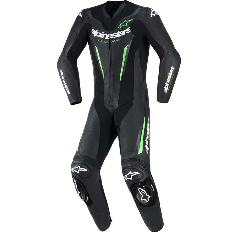 Alpinestars GP FORCE V2 едноделен мотоциклетен костюм черно-зелен