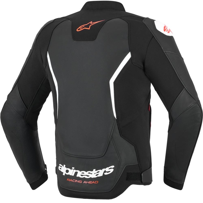 Кожено мотоциклетно яке Alpinestars GP Force V2 черно-бяло-червено