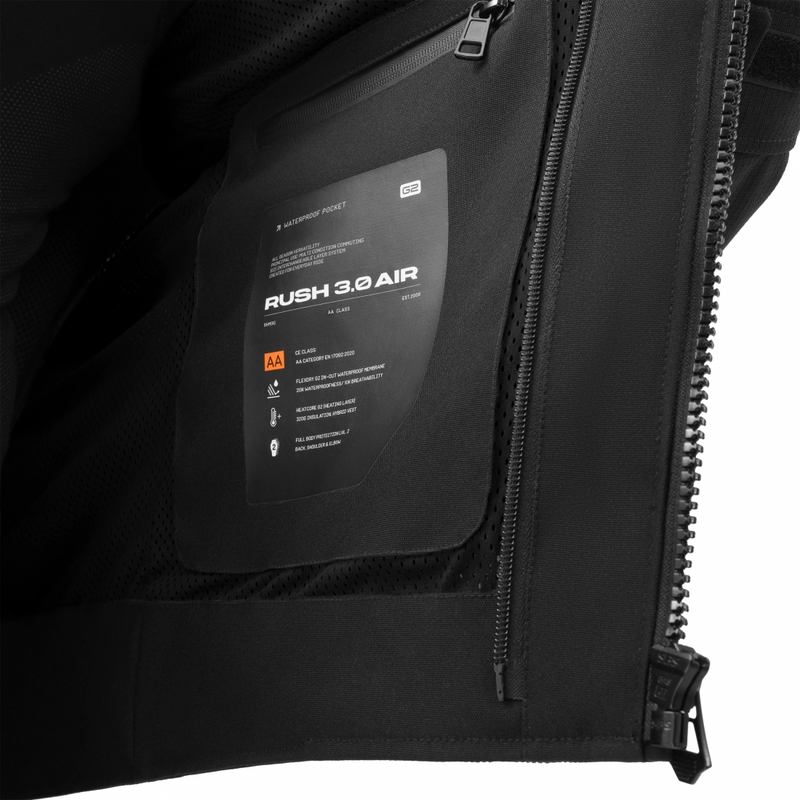 Мотоциклетно яке Shima Rush 3.0 Air, черно