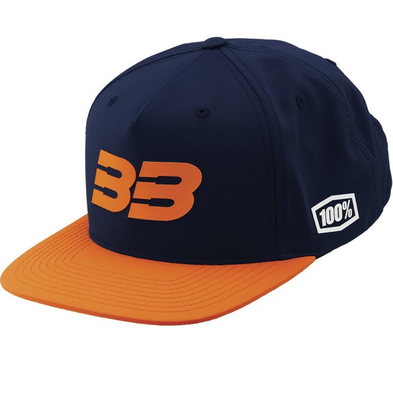 Шапка 100% BB33 Snapback blue-orange