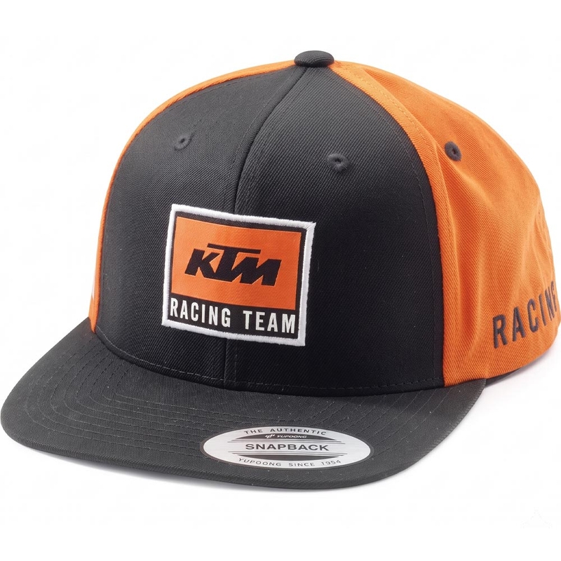 KTM Team Плоска шапка OS черно-оранжева