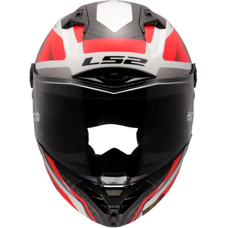Мотоциклетна каска с пълно лице LS2 FF805 Thunder C GP Aero Raute, бяло-червена