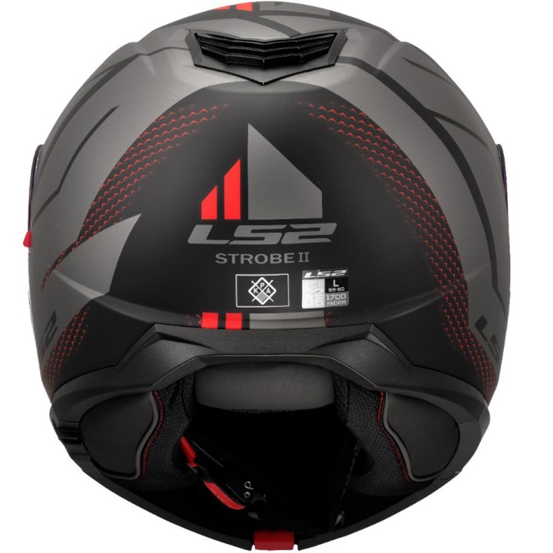 Мото каска с отваряне LS2 FF908 Strobe II Code черно-сива