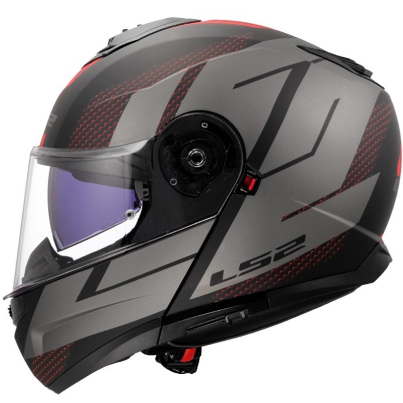 Мото каска с отваряне LS2 FF908 Strobe II Code черно-сива