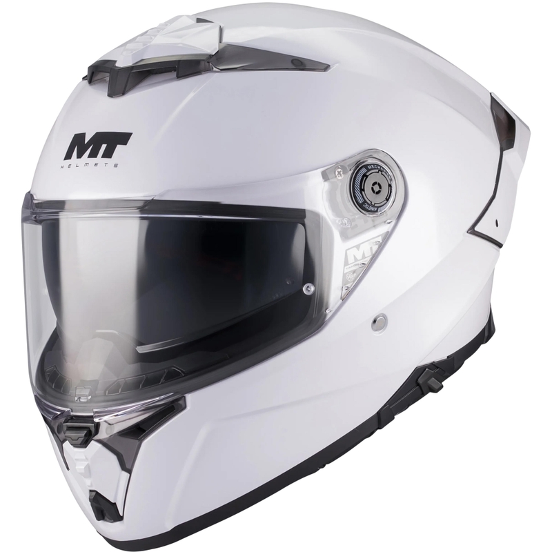 Мотоциклетна каска MT Thunder 4 R Pure A0, бяла