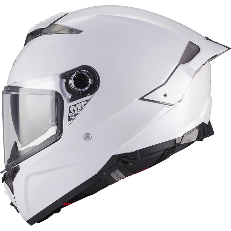 Мотоциклетна каска MT Thunder 4 R Pure A0, бяла