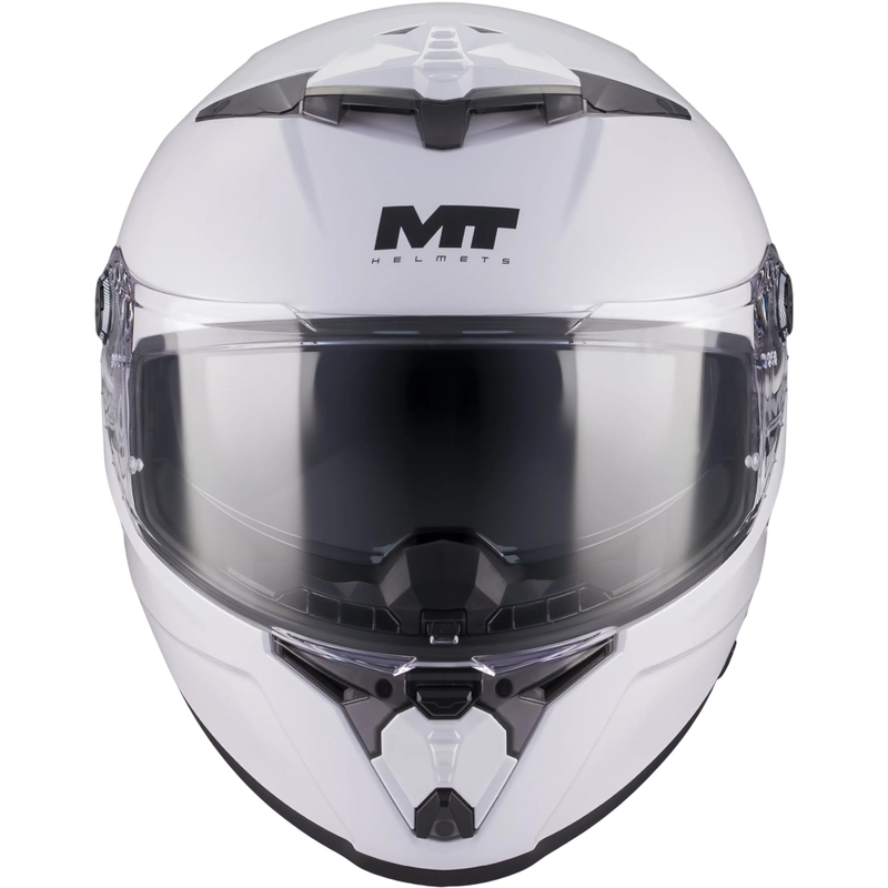 Мотоциклетна каска MT Thunder 4 R Pure A0, бяла