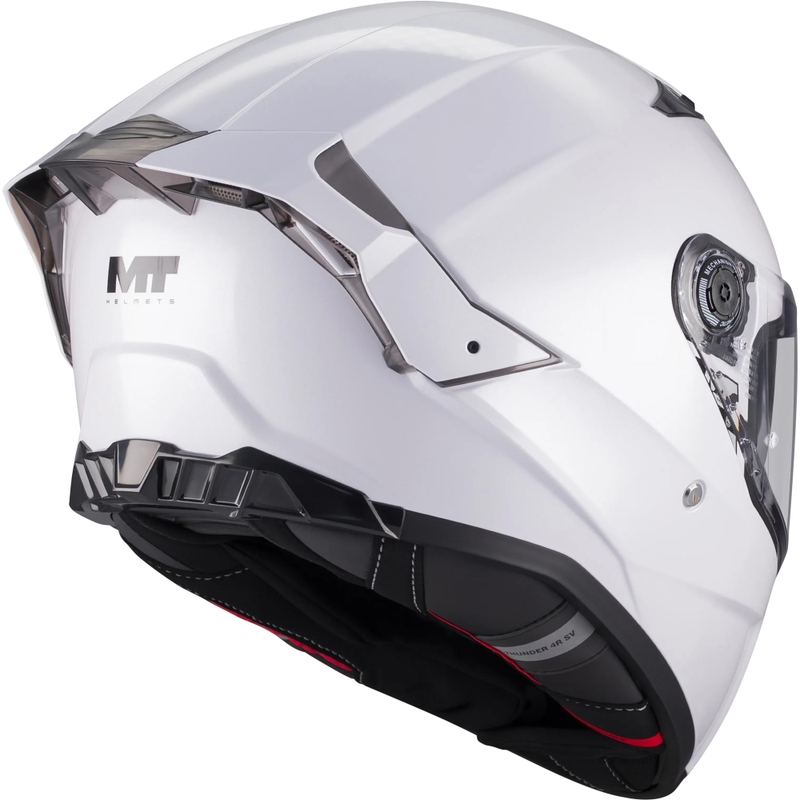 Мотоциклетна каска MT Thunder 4 R Pure A0, бяла