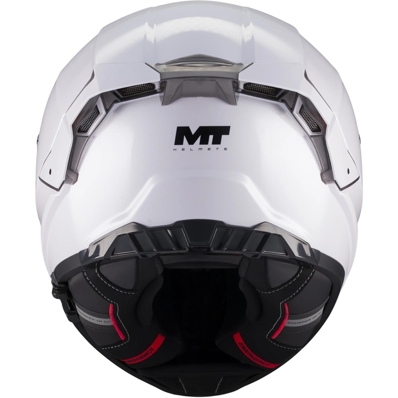 Мотоциклетна каска MT Thunder 4 R Pure A0, бяла