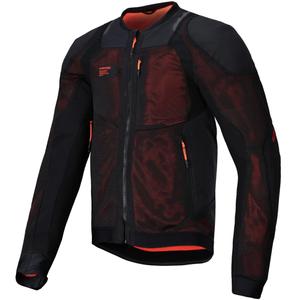 Мото яке Alpinestars TROOP-AIR PRO черно-флуо червено