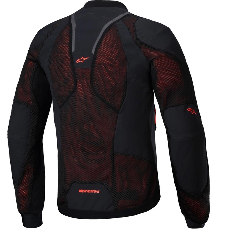 Мото яке Alpinestars TROOP-AIR PRO черно-флуо червено