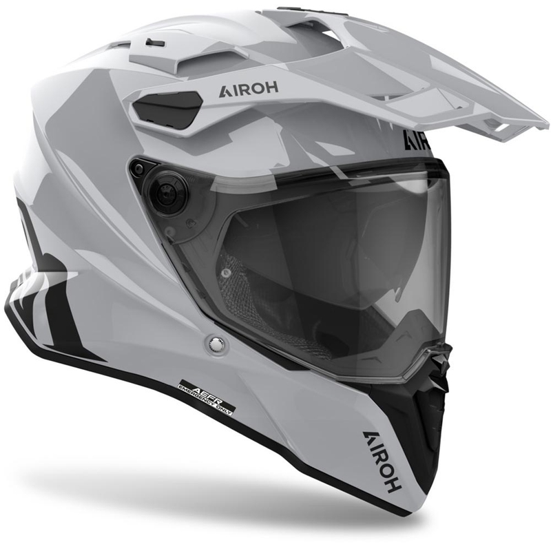 Каска Airoh Commander 2 Color Enduro, гланцово сива