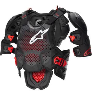 Протектор за тяло Alpinestars A-10 2, черно-антрацитно-червено