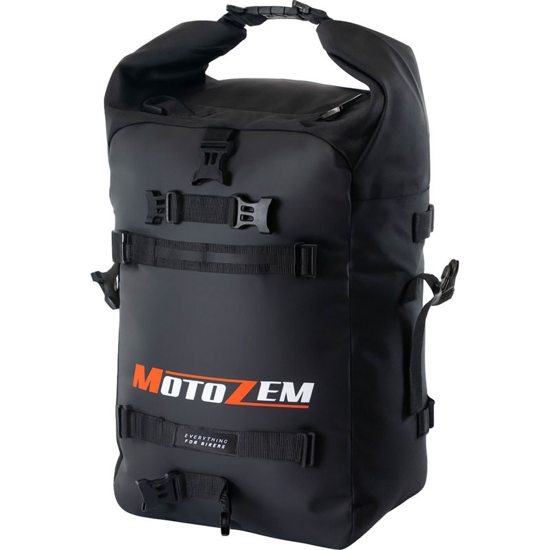 Водоустойчива чанта за мотоциклет MotoZem DryBag черна 27.5 л
