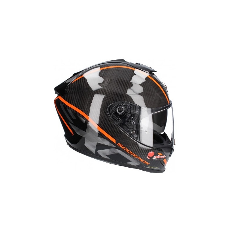 Integrální přilba Scorpion EXO-1400 Carbon Air Grand černo-oranžová