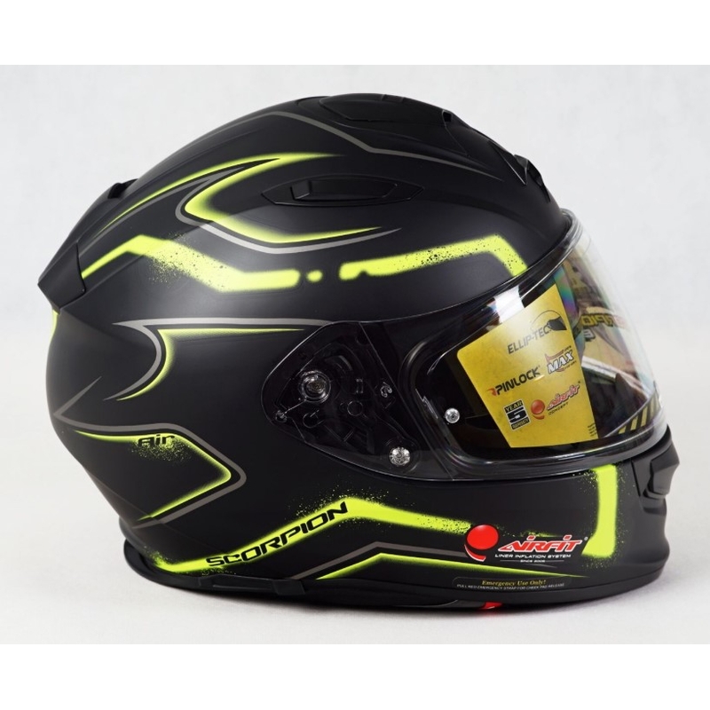 Integrální přilba Scorpion EXO-510 Air Radium černo-fluo žlutá