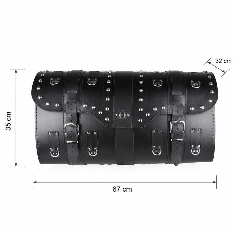 Chopper RSA-16B кожен калъф за мотоциклет със заключване