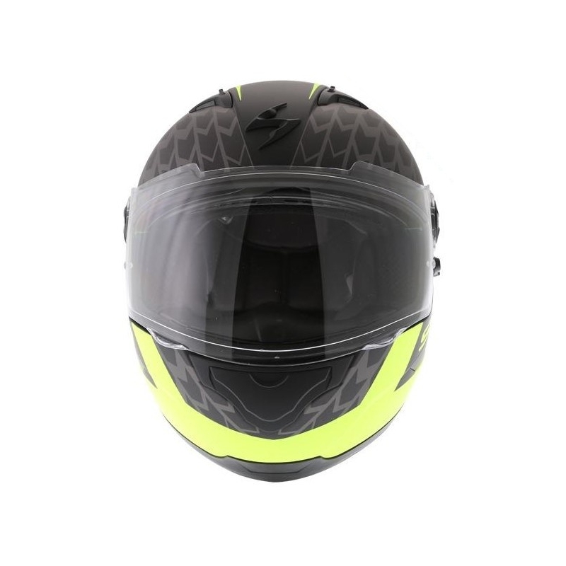 Integrální přilba Scorpion EXO-490 Genesi černá matná-fluo žlutá výprodej