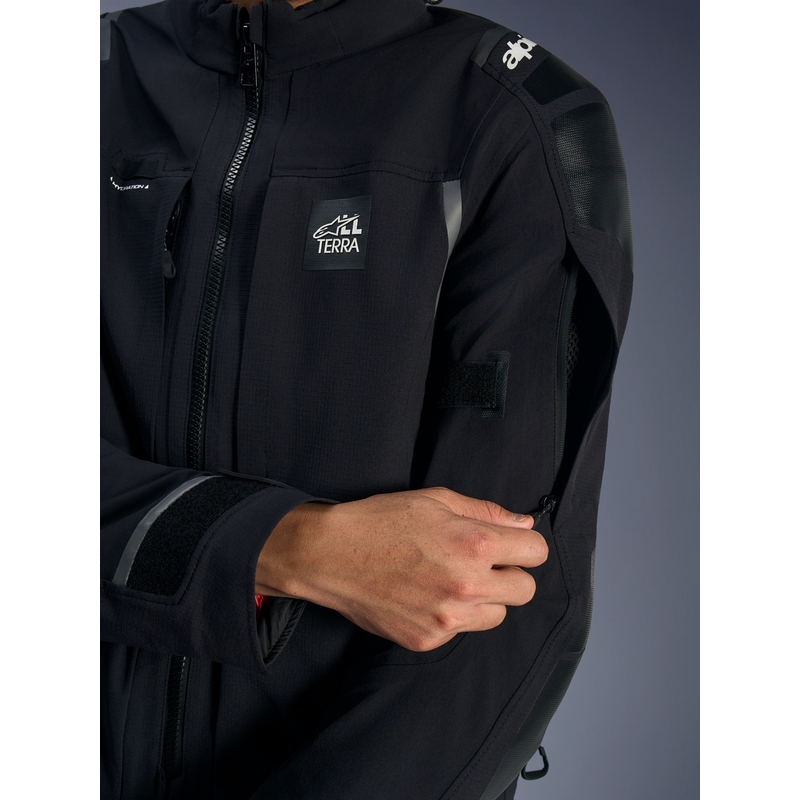 Мото яке Alpinestars Andes PRO Drystar XF черно-тъмносиво