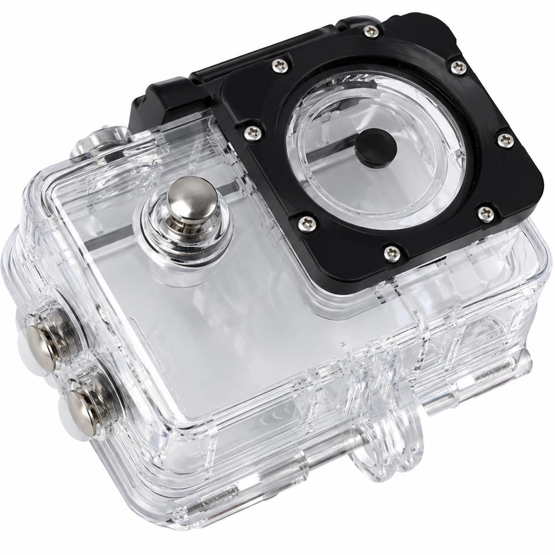Водоустойчив калъф за екшън камера MaxTo Action Cam 5K, прозрачен
