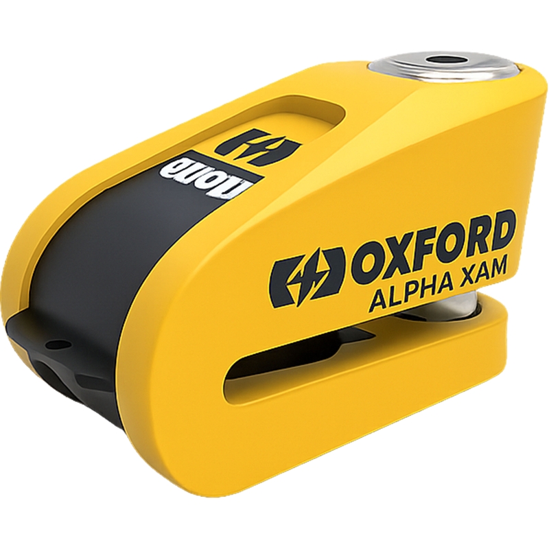Заключващ механизъм за дискова спирачка Oxford Alpha Alarm XA14 жълто-черен
