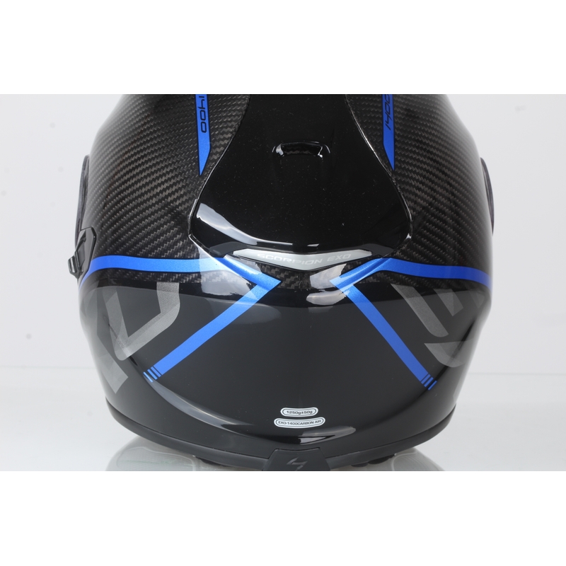 Integrální přilba Scorpion EXO-1400 Carbon Air Grand černo-modrá
