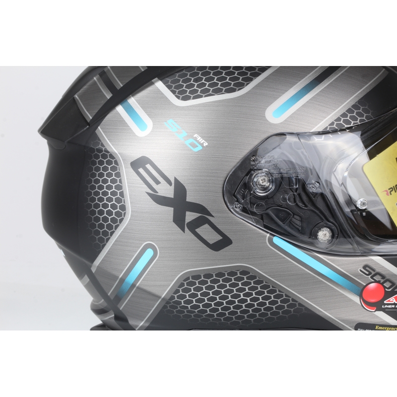 Integrální přilba na motorku Scorpion EXO-510 Air Route černá matná-modrá